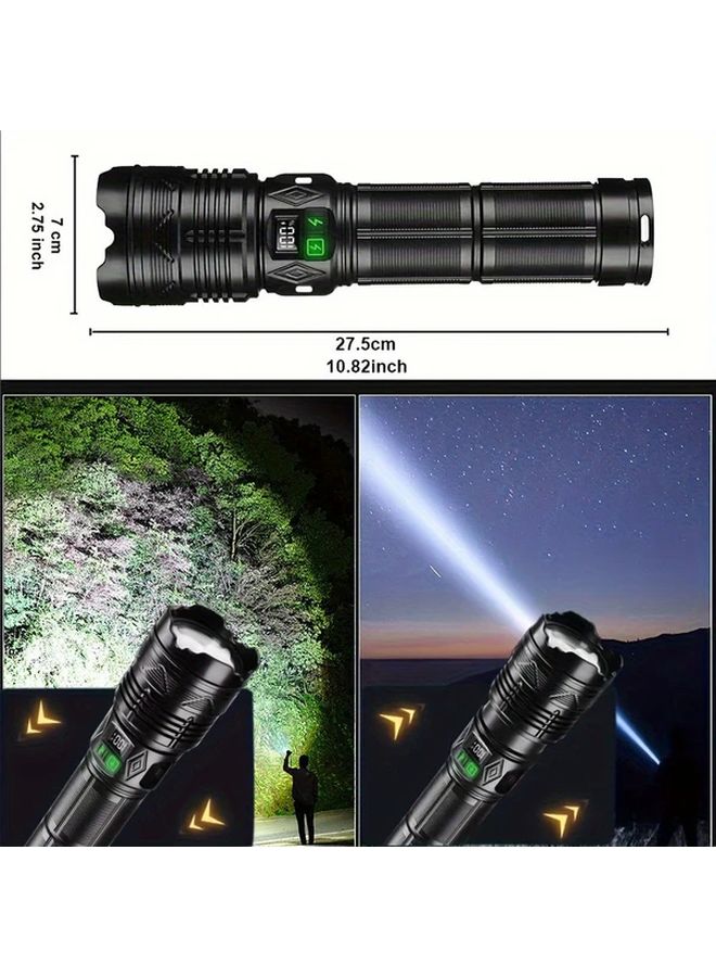 Ultra Bright Rechargeable Flashlight With Shoulder Strap Hands Free COB Light 3600mAh - Image 5