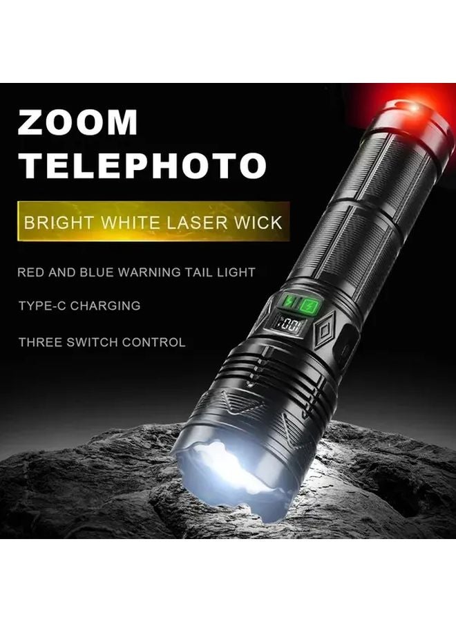 Ultra Bright Rechargeable Flashlight With Shoulder Strap Hands Free COB Light 3600mAh - Image 4