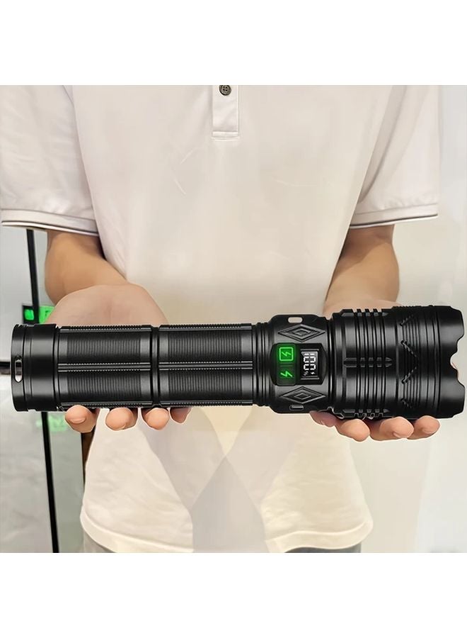 Ultra Bright Rechargeable Flashlight With Shoulder Strap Hands Free COB Light 3600mAh - Image 3