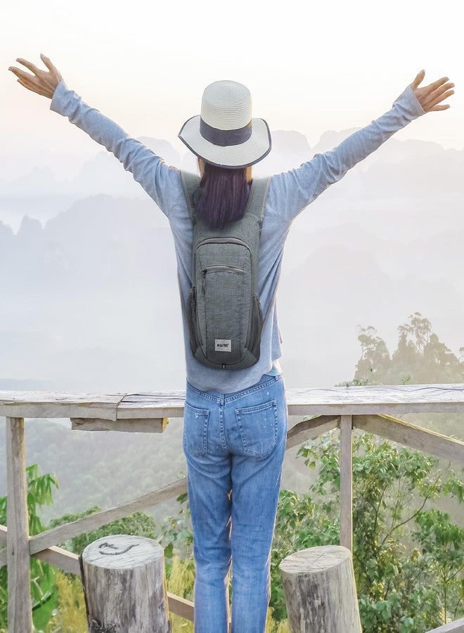 G4Free Small Foldable Backpack 10/15L Lightweight Foldable Outdoor Travel Backpack Shoulder Bag, grey, 20Liters, Classic - Image 2