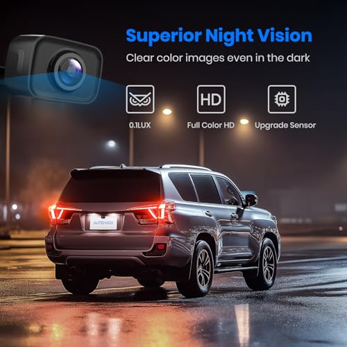 AUTO-VOX CS-2 Wireless Backup Camera with 4.3" Car Monitor, Easy Install Stable Digital Signal Back Up Camera System, Super Night Vision Reverse Cam for Truck, SUV, Van, Trailer - Image 5