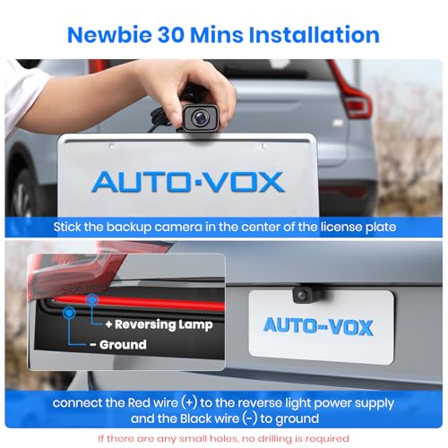 AUTO-VOX CS-2 Wireless Backup Camera with 4.3" Car Monitor, Easy Install Stable Digital Signal Back Up Camera System, Super Night Vision Reverse Cam for Truck, SUV, Van, Trailer - Image 2