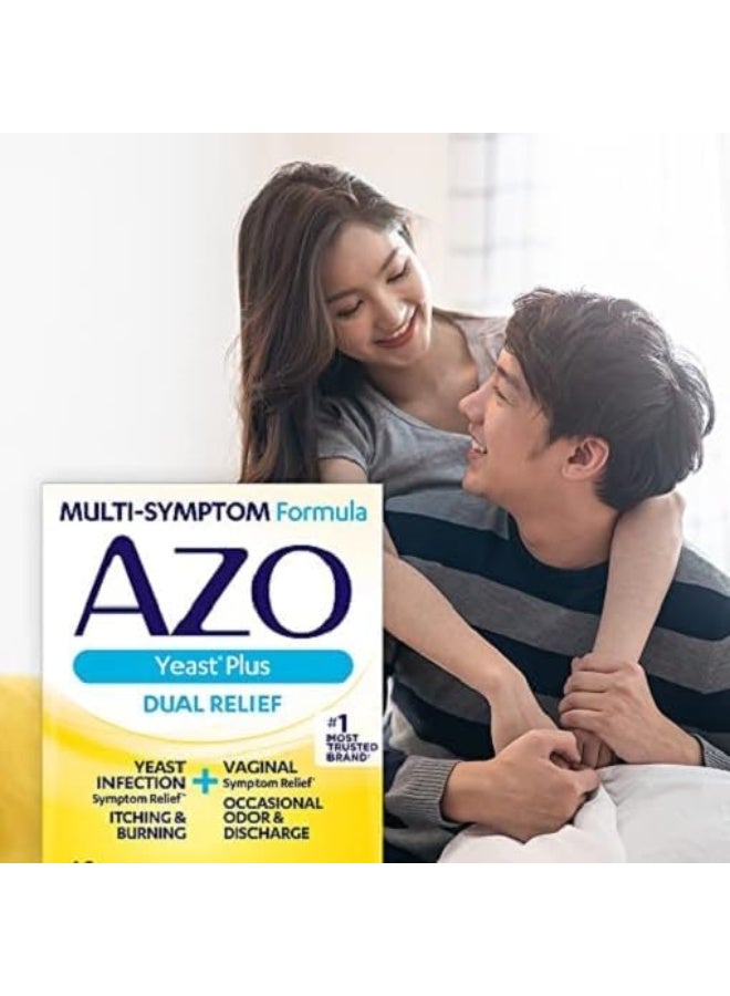 أقراص AZO Yeast Plus المزدوجة للإغاثة من عدوى الخميرة وأعراض المهبل تخفف الحكة والحرق في المهبل - 60 عددًا - Image 5