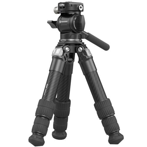 SmallRig Portable Carbon Fiber Tabletop Tripod Kit 17 Compact Mini Desktop Tripod with Video Head High LoadBearing Builtin QR Plate for Arca Max Load 3kg 66lb for Cameras DSLR - Image 1
