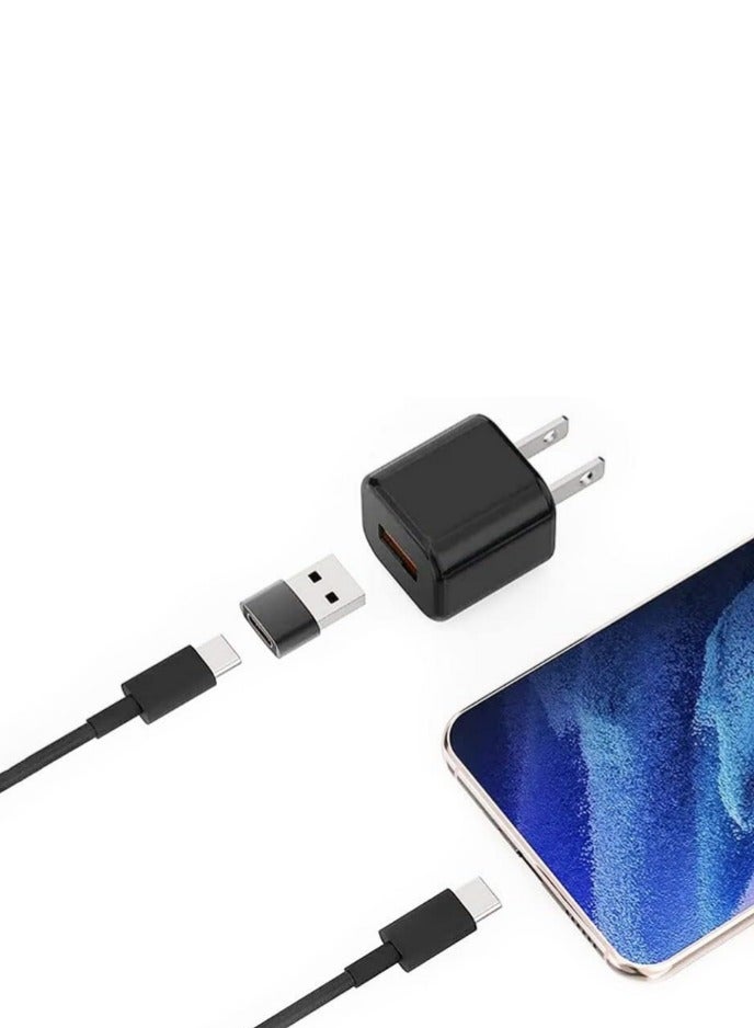 USB C Female to USB A Male Adapter Type C Charger Plug Power Converter  - Image 5