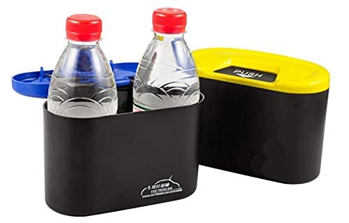 Ritmo Car Garbage Can Auto Rubbish Trash Can Dust Scraps Paper Case Holder Bin Vehicle Organizer Office Homecar Door Side Trash can car dustbin500 ml Multicolour
