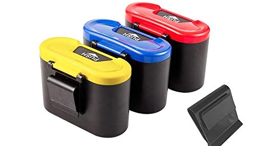 Ritmo Car Garbage Can Auto Rubbish Trash Can Dust Scraps Paper Case Holder Bin Vehicle Organizer Office Homecar Door Side Trash can car dustbin500 ml Multicolour