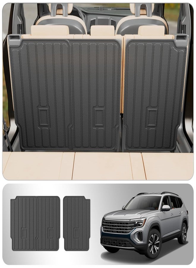 Thinzyou Cargo Mat Compatible with 2018-2024 Volkswagen Atlas Trunk Mat TPE All Weather Back Seat Cover Protector 2023 Atlas Accessories (2nd Row Backrest Mat) - Image 1