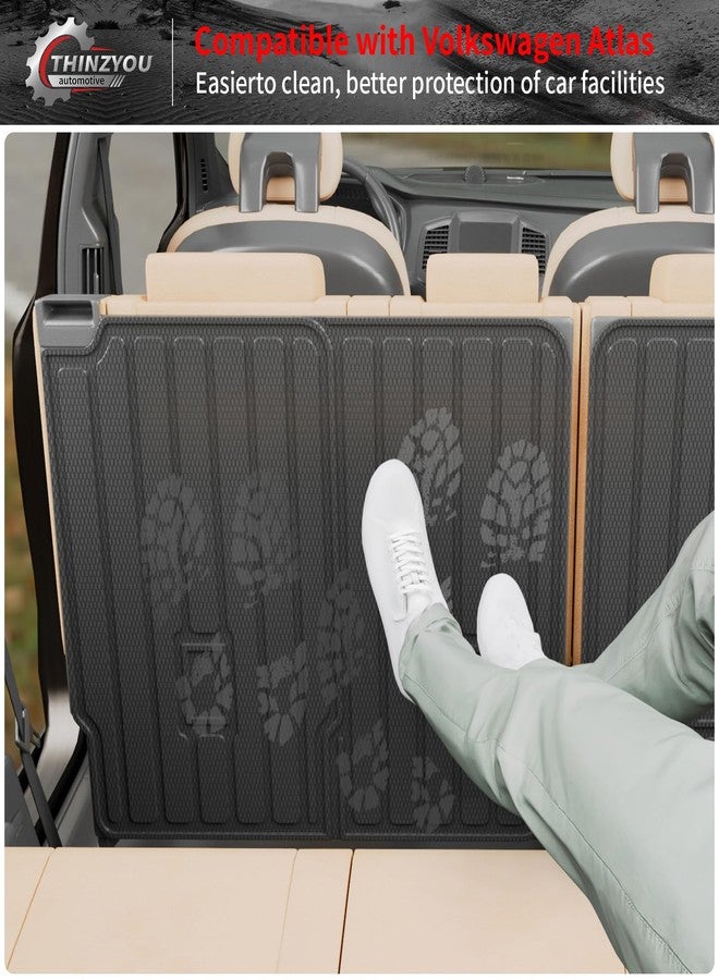 Thinzyou Cargo Mat Compatible with 2018-2024 Volkswagen Atlas Trunk Mat TPE All Weather Back Seat Cover Protector 2023 Atlas Accessories (2nd Row Backrest Mat) - Image 5