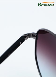 Breeze Polarized Sunglasses for men Driving sunshade glasses Metal material Gradient grey eyewear  - Image 5