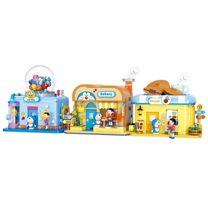 Doraemon Street Scene Building Block Display Piece - Image 3