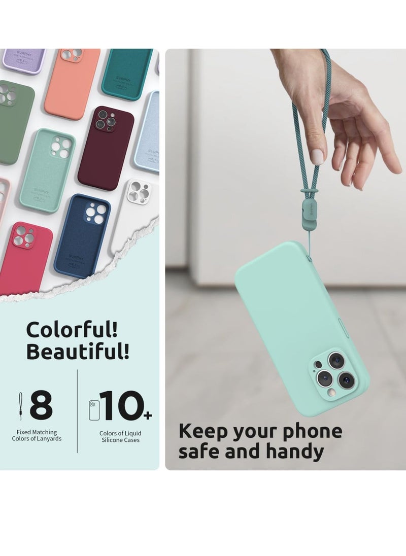 Raxoom Design for iPhone 15 Pro Max Case, Liquid Silicone [2 x Screen Protectors & 1 x Lanyard] Protection for Each Lens Shockproof Cover for iPhone 15 Pro Max 6.7 inch 2023, Mint Green - Image 5