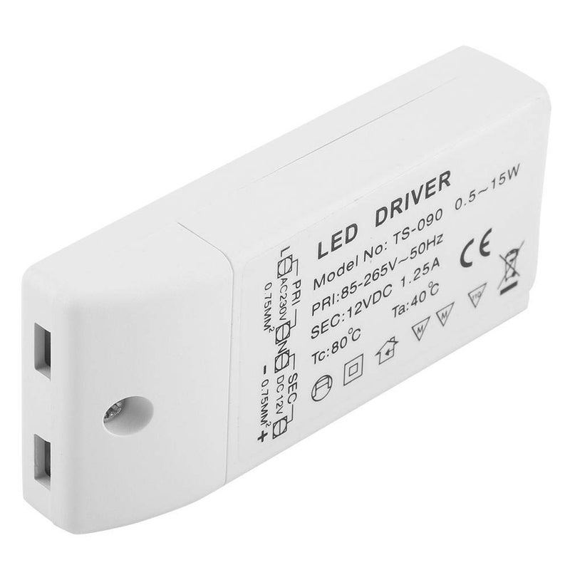 klarako LED Power Supply,18W LED Adapter Transformer Switch AC 85-265V to DC 12V SMD Switching Converter for LED Strip Light(15W) - Image 5