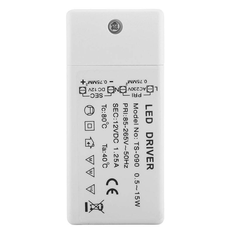 klarako LED Power Supply,18W LED Adapter Transformer Switch AC 85-265V to DC 12V SMD Switching Converter for LED Strip Light(15W) - Image 1