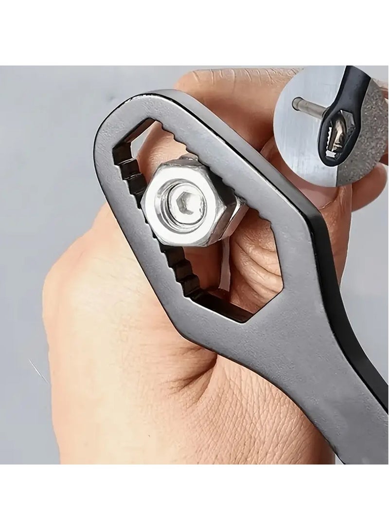 RACO RACO Adjustable Torx Wrench, 5mm Thick Metal, Dual-Head Spanner, 3-17mm Wrench Mouth Size, Manual Tool for Automotive and Home Use  - Image 1