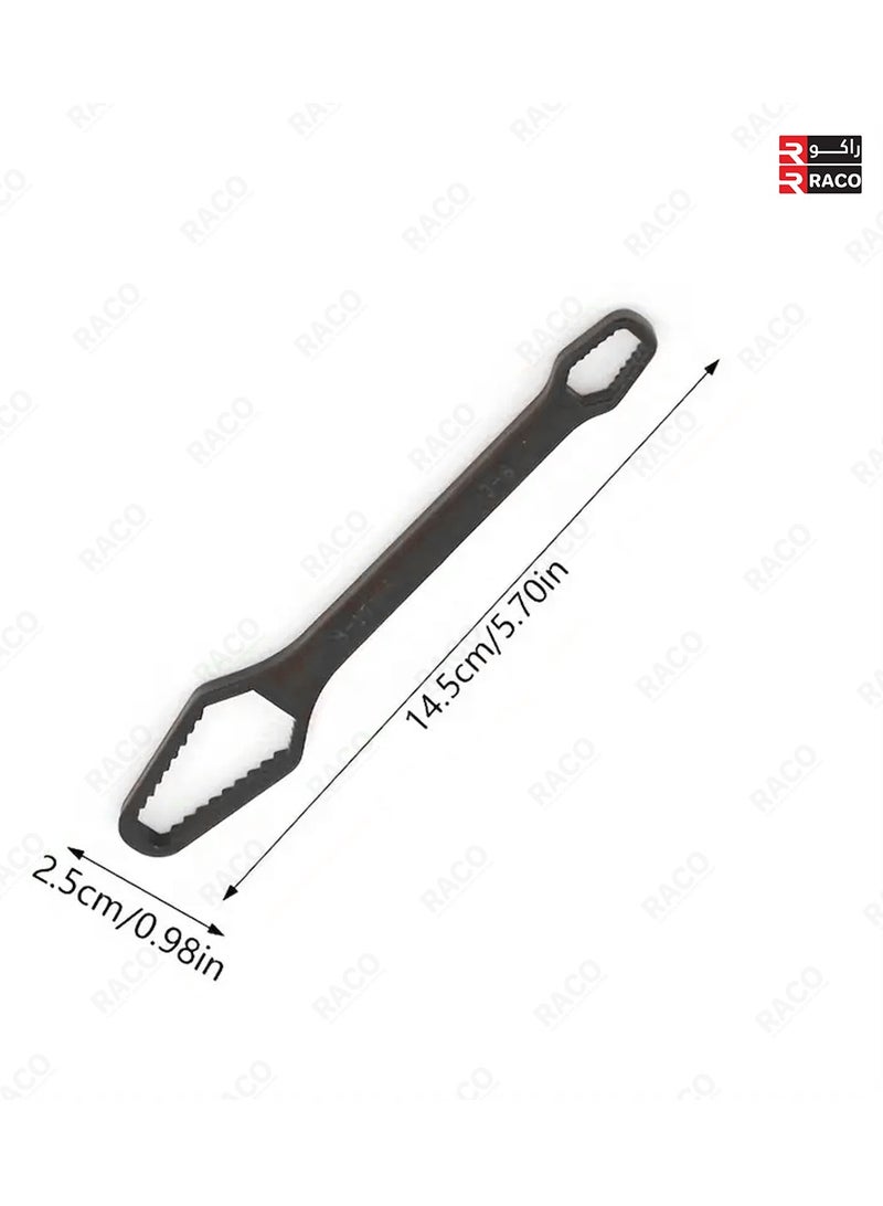RACO RACO Adjustable Torx Wrench, 5mm Thick Metal, Dual-Head Spanner, 3-17mm Wrench Mouth Size, Manual Tool for Automotive and Home Use  - Image 2