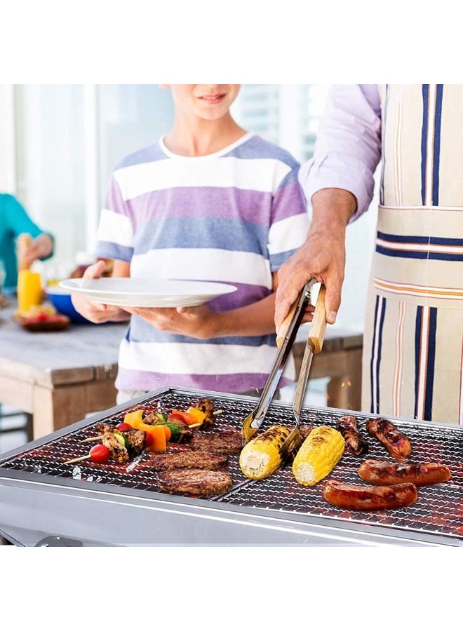 MOMENT Camping Barbecue Charcoal Grill Stainless Steel Folding Portable Bbq Tool Kits - Image 2
