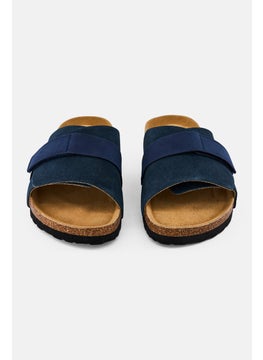 Algspar Men Slip On Cork Sandals, Navy  - Image 4