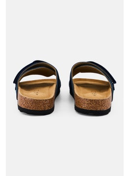 Algspar Men Slip On Cork Sandals, Navy  - Image 3