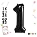 Smlpuame 40 inch Number Balloon 09 Black Large Number 1 BalloonsDigital Balloons for Birthday Party Celebration Decorations Supplies Helium Foil Number Balloons for Wedding Anniversary - Image 2