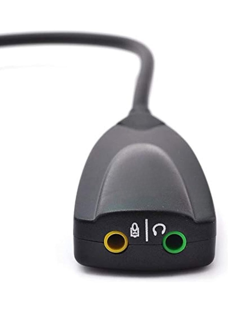 محول بطاقة صوت خارجي – محول صوت عبر منفذ USB 2.0 للاب توب والكمبيوتر – سهل التوصيل والاستخدام - Image 3