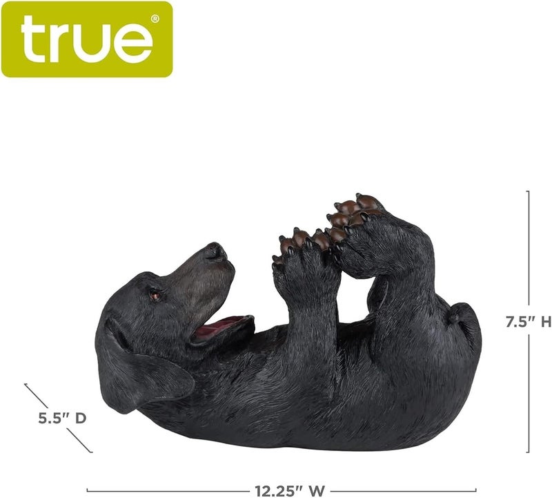 True Lucky Lab Tabletop Wine Bottle Holder Countertop Centerpiece Labrador Kitchen Decor for Dog Lovers Barware Accessory Black - Image 3