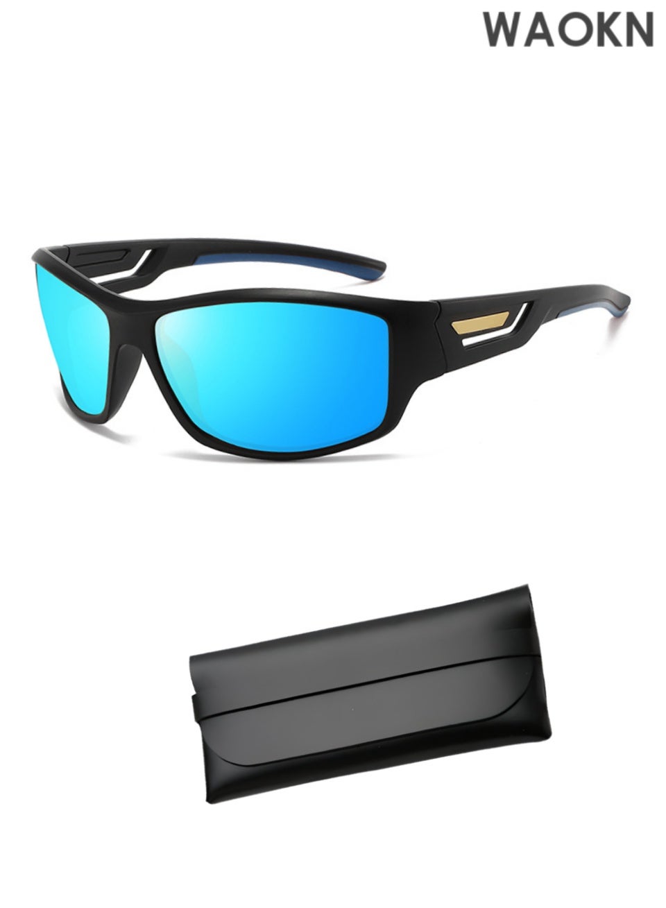 Polarized sports sunglasses for men and women UV400 outdoor driving and fishing glasses Polarized sports sunglasses are designed for outdoor adventures, with a bold look and aerodynamic design Cool appearance combines fashion and performance.