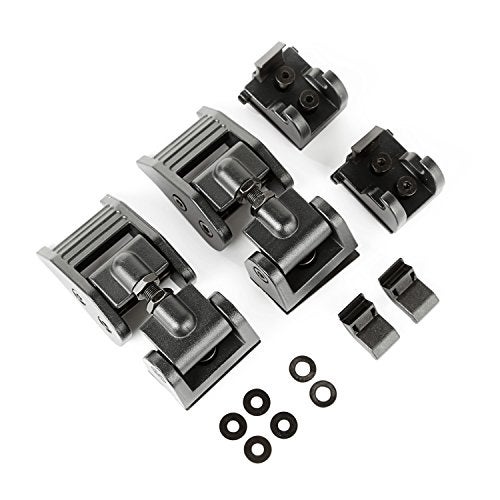 Rugged Ridge | Hood Catch Kit, Textured Black | 11210.17 | Fits 2007-2018 Jeep Wrangler JK - Image 1