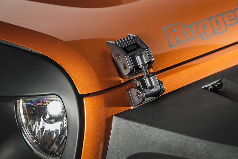 Rugged Ridge | Hood Catch Kit, Textured Black | 11210.17 | Fits 2007-2018 Jeep Wrangler JK - Image 4