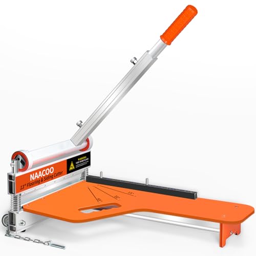 NAACOO Laminate/Vinyl Floor Cutter, 13” Vinyl Plank Cutter with Wheel – Just 1 Step Meet Angle&Length Cutting, Flooring Tools - Cuts Laminate Floor, Engineer Wood, LVP/T, VCT, SPC, WPC - Image 1
