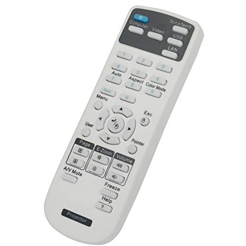 Allimity Replace Remote fit for Epson Projector EB-98 EB-97 VS230 VS330 EB-430 EB-420 EB-470 EB-480 EB-965 EB-945 EB-940 EB-W02 EB-X02 EB-W01 EB-S01 EB-S02 EB-X14 EB-X12 PowerLite 520 BrightLink 430i - Image 3
