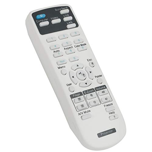 Allimity Replace Remote fit for Epson Projector EB-98 EB-97 VS230 VS330 EB-430 EB-420 EB-470 EB-480 EB-965 EB-945 EB-940 EB-W02 EB-X02 EB-W01 EB-S01 EB-S02 EB-X14 EB-X12 PowerLite 520 BrightLink 430i - Image 2