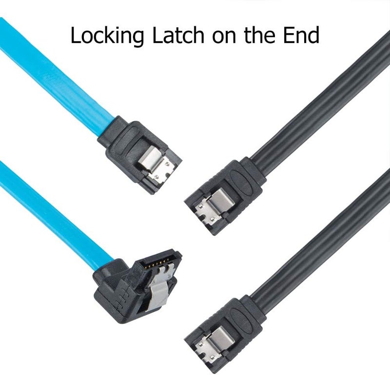 findTop Set of 6, SATA Power Splitter Cord and SATA III Cable 6.0 Gbps, Straight and 90 Degree SATA 3.0 Cable, SATA 15 Pin Male to 2xSATA 15 Pin Power Splitter Cable - Image 4