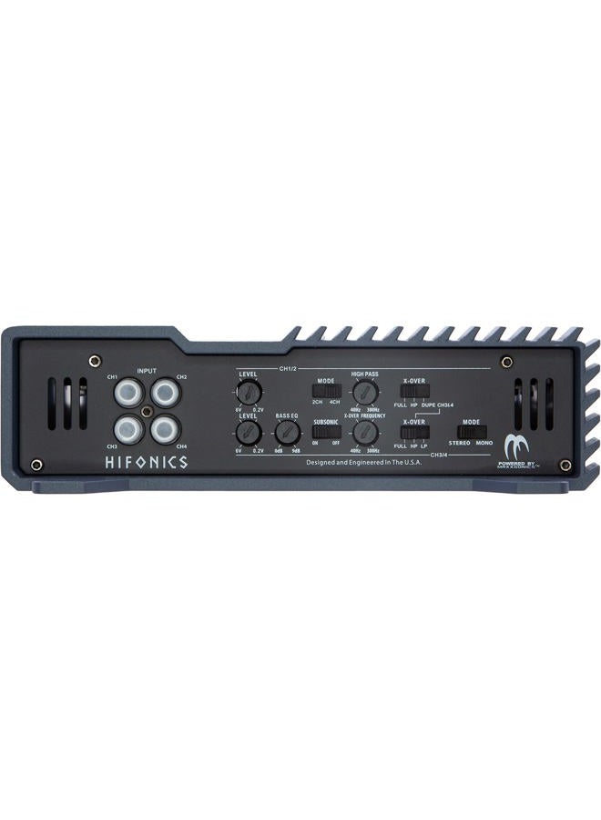 Hifonics BXX1600.4 1600 Watt RMS 4-Channel Stereo Speaker Amplifier Brutus Car Audio, Chrome - Image 2
