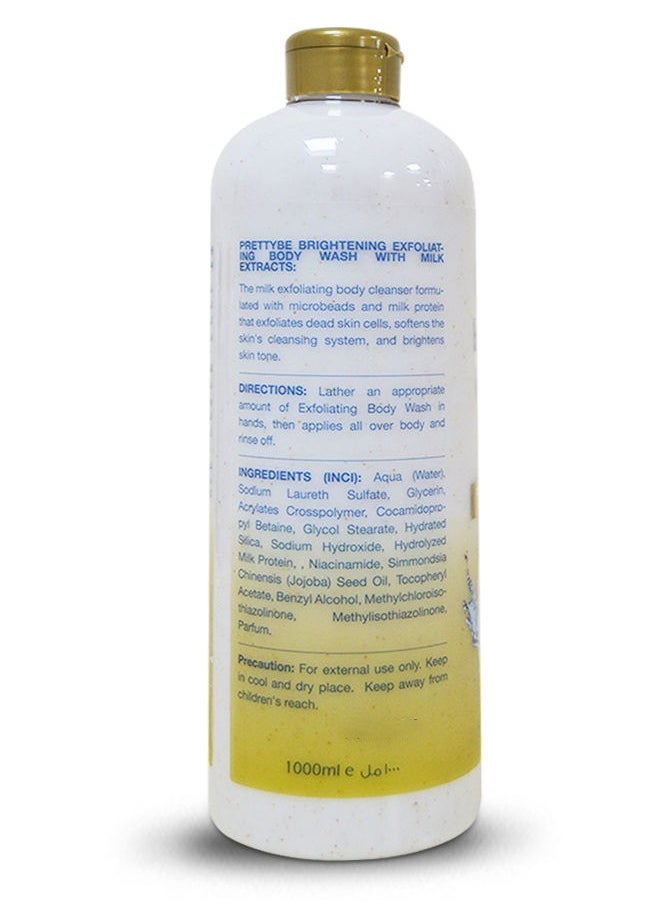 Pretty Be Brightening Exfoliating Body Wash With Milk Protein Extracts 1000ml  - Image 2