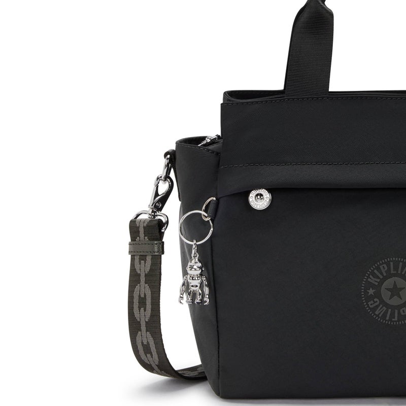 KIPLING KIPLING Kipling Cool Elysia Medium Satin Shoulder Bag Endless Bla F24 - Image 5