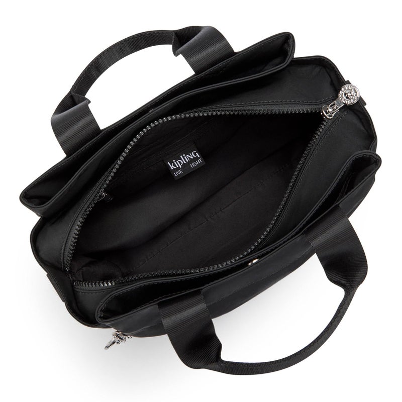 KIPLING KIPLING Kipling Cool Elysia Medium Satin Shoulder Bag Endless Bla F24 - Image 3