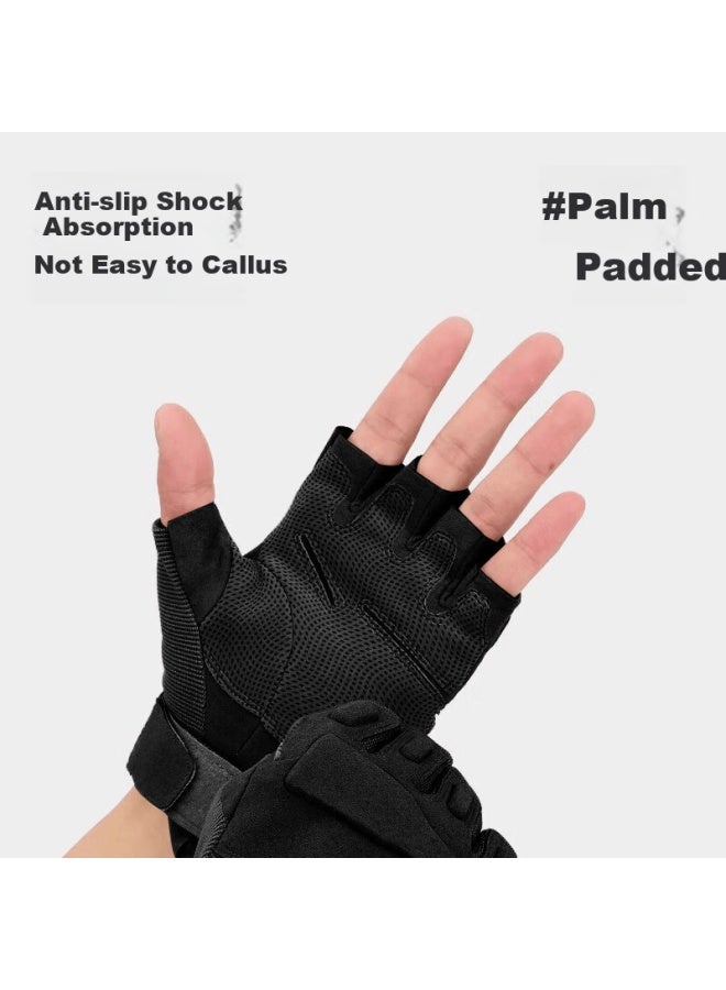 Ousen Half-finger Tactical Gloves Men Non-slip Wear-resistant Scratch-resistant Outdoor Training Cycling Fitness Summer Mountaineering Gloves - Image 3