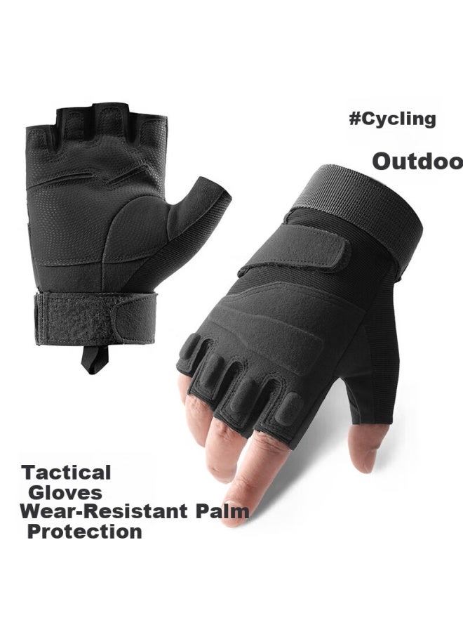 Ousen Half-finger Tactical Gloves Men Non-slip Wear-resistant Scratch-resistant Outdoor Training Cycling Fitness Summer Mountaineering Gloves - Image 5