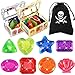 MARFOREVER 18 Pcs Big Diving Gem Pool Toys 16 Colorful Sinking Diving Gems Underwater Crystals Swim Pool Toys with 2 Treasure Chest Pirate Boxes Acrylic Gemstones Set for Summer Party Favors - Image 2