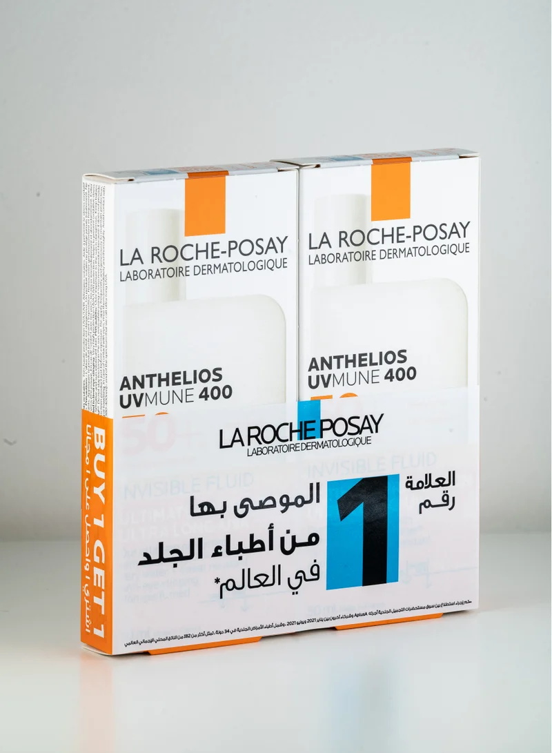 LA ROCHE-POSAY La Roche-Posay Anthelios UVMune 400 Invisible Sunscreen SPF50+ 50ml Buy 1 Get 1 Free, Sunscreen