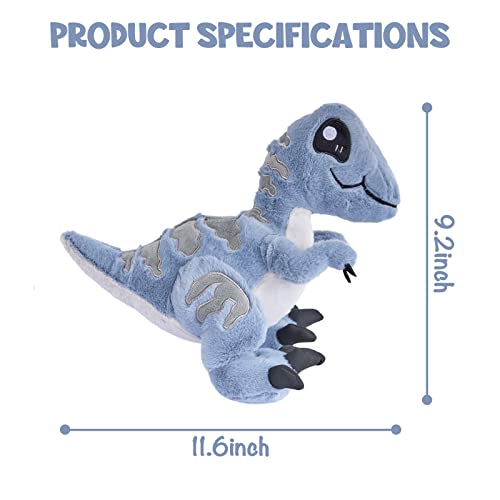 TCBunny Baby Dinosaur 12 Bedtime Stuffed Animal Plush Toy Kids Gifts for Boys Girls Birthday Valentine Christmas Veliciraptor - Image 5