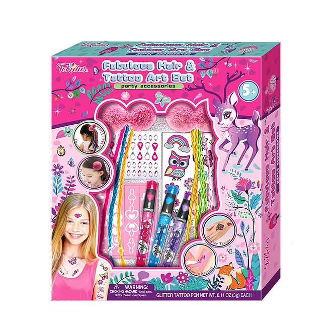 Tokidas Fabulous Hair & Tattoo Art Set-party accessories - Image 1