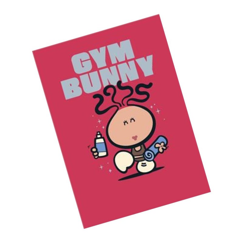 UK Greetings Bubblegum Blank Congratulations Gym Bunny Greeting Card - Image 2