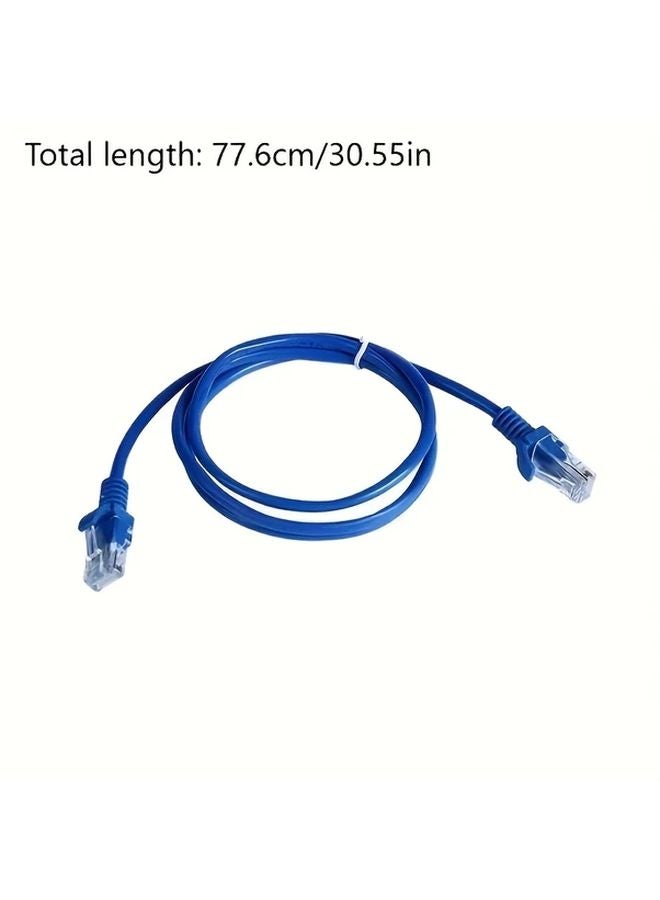 1pc 31 5inch Cat 5e Ethernet Cable Oxygen Free Copper Male to Male - Image 3
