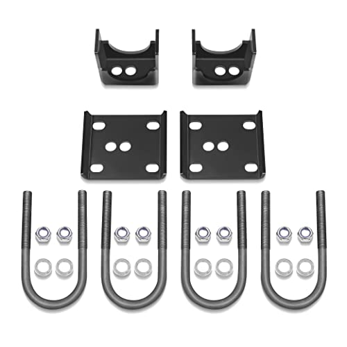 JY PERFORMANCE Truck Rear Axle Flip Kit 5" Drop C Notch Kit Shock Compatible With 1973-1987 Chevrolet C10 C15 GMC 1/2 Ton Truck Rear Lowering Flip Kit 7387CNF-K - Image 1