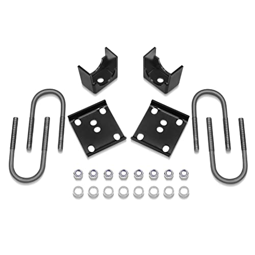 JY PERFORMANCE Truck Rear Axle Flip Kit 5" Drop C Notch Kit Shock Compatible With 1973-1987 Chevrolet C10 C15 GMC 1/2 Ton Truck Rear Lowering Flip Kit 7387CNF-K - Image 5