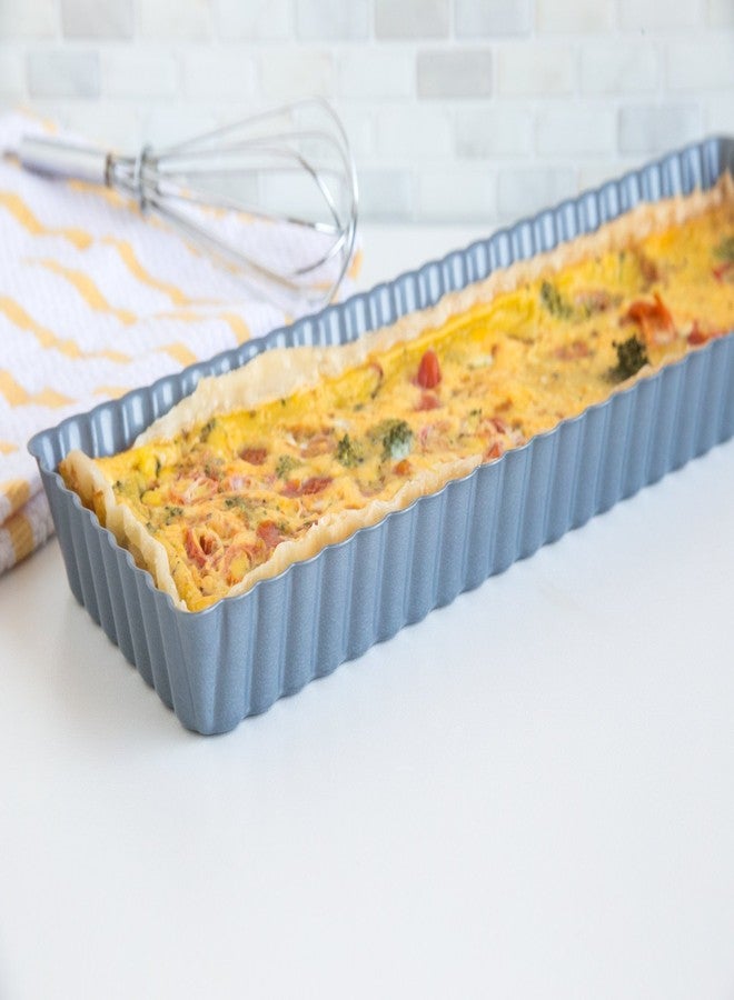 Fox Run Rectangular Loose Bottom Tart/Quiche Pan, Preferred Non-Stick, 14-Inch - Image 2