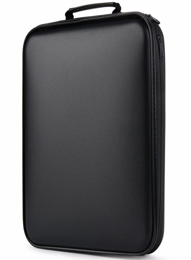 TIMCORR DVD Storage CD Case Holder:DVD Binder Protective CD Book Portable DVD Organizer-CD Wallet 160 Disc Holder Hard Plastic Movie Case Black CD Portfolio Blu Ray Album CD Booklet for Car Home - Image 1