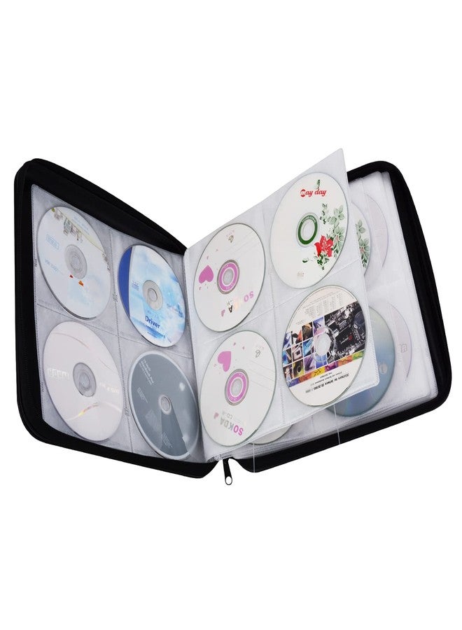 TIMCORR DVD Storage CD Case Holder:DVD Binder Protective CD Book Portable DVD Organizer-CD Wallet 160 Disc Holder Hard Plastic Movie Case Black CD Portfolio Blu Ray Album CD Booklet for Car Home - Image 5